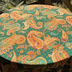 63” Round tablecloth - rich Fall colors